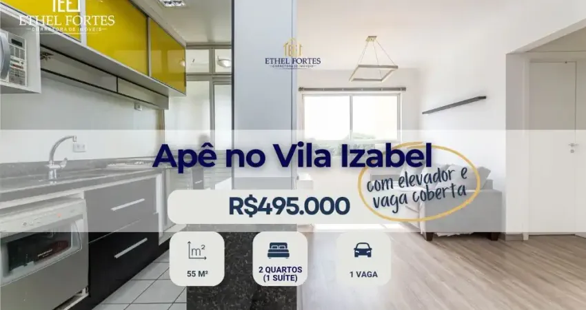 Apartamento 2 quartos - 1 suíte - no vila izabel com vaga coberta e elevador