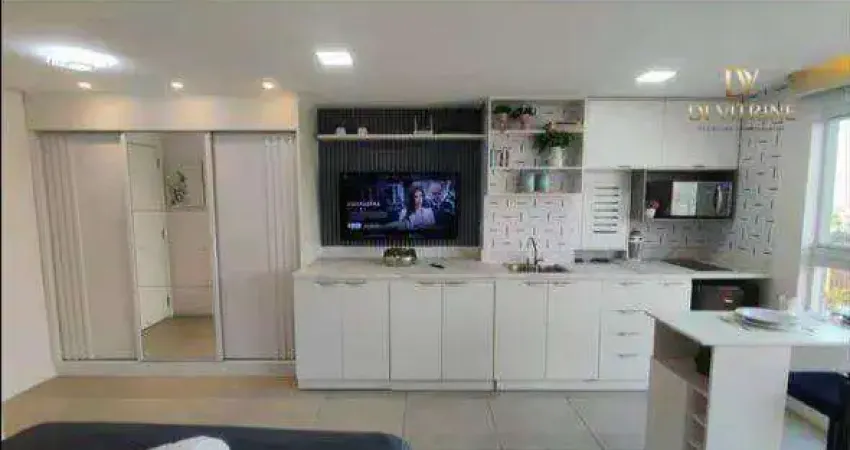 Apartamento com 1 dormitório à venda, 28 m² por r$ 360.000 - centro - guarulhos/sp