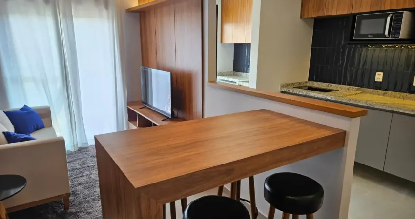 Apartamento mobiliado para locação com 1 dormitório, 41m² no condomínio fiori – 18 do forte / alphaville – barueri/sp