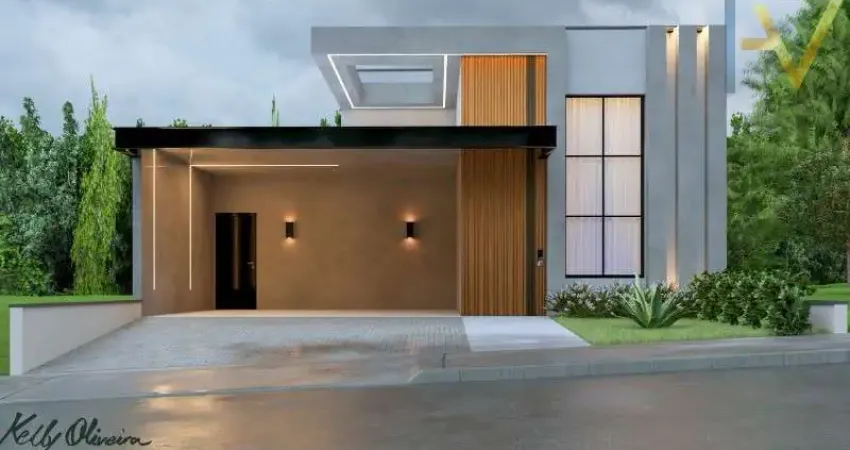 FANTÁSTICA CASA NO RESIDENCIAL TERRAS DE GÊNOVA, SALA COM PE DIREITO DUPLO,  COZINHA E SALA INTEGRADO A ÁREA GORMET, 3 DORM,1 SUÍTE C/ CLOSET, 4 VAGAS