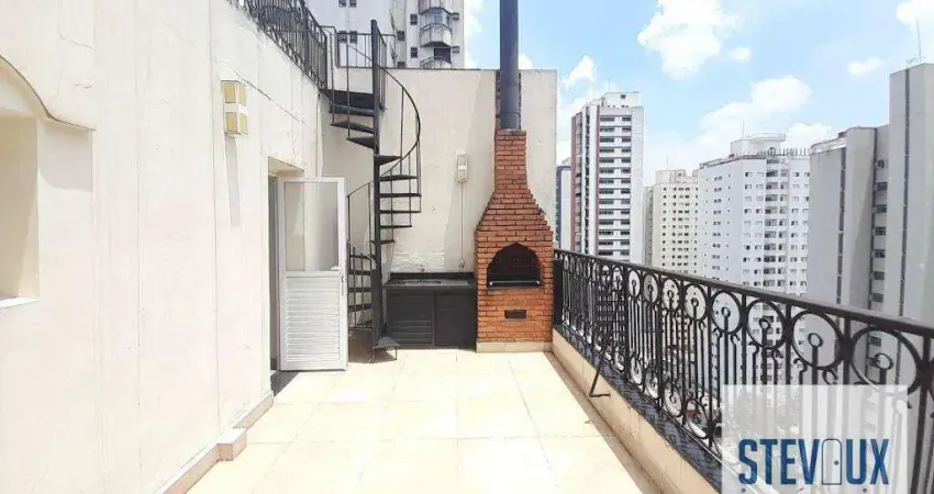 Cobertura em moema pássaros com 3 dormitórios, sendo 2 suites e churrasqueira