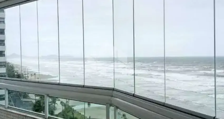 LINDO APTO. 03 SUITES, ENORME SACADA TODA ENVIDRAÇADA C/ FRENTE LIVRE PARA PRAIA. CAIÇARA, PRAIA GRANDE SP.