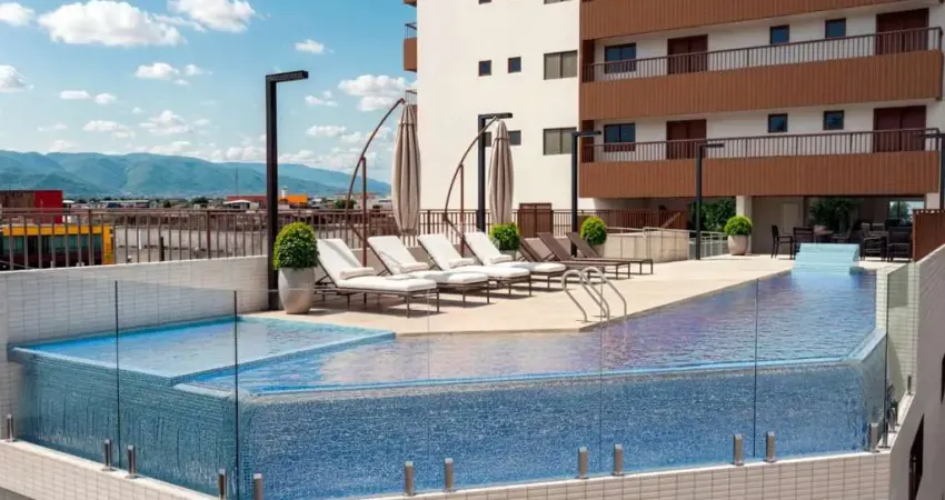 Apartamento 2 quartos com 1 suite , sacada, lazer completo, na rua do novo shopping da praia grande