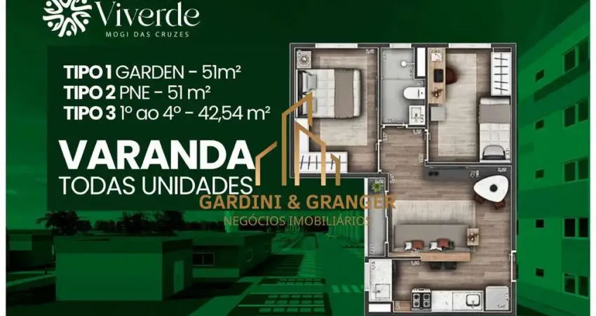 Residencial Viverde - APARTAMENTO EM CONSTRUÇÃO NO BAIRRO ALTO IPIRANGA EM MOGI DAS CRUZES.