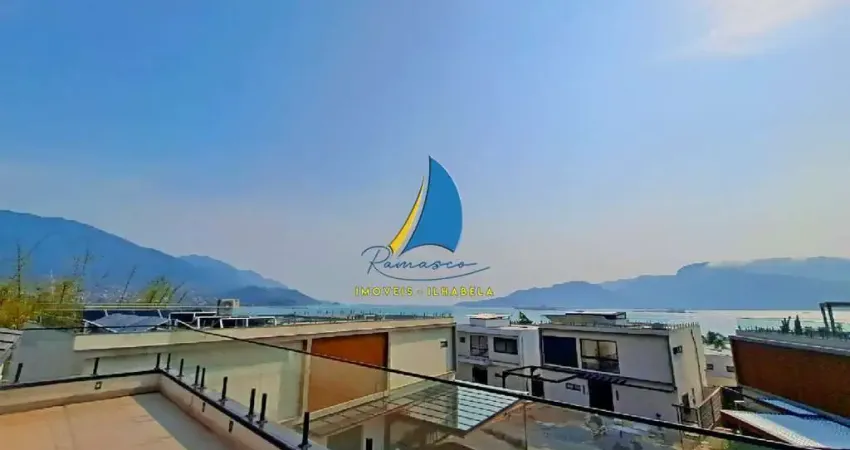 Casa Nova em condomínio à venda em Ilhabela-SP, Bairro Central: 5 quartos (4 suítes) 2 Salas, 312m² de área. Próximo a praia.