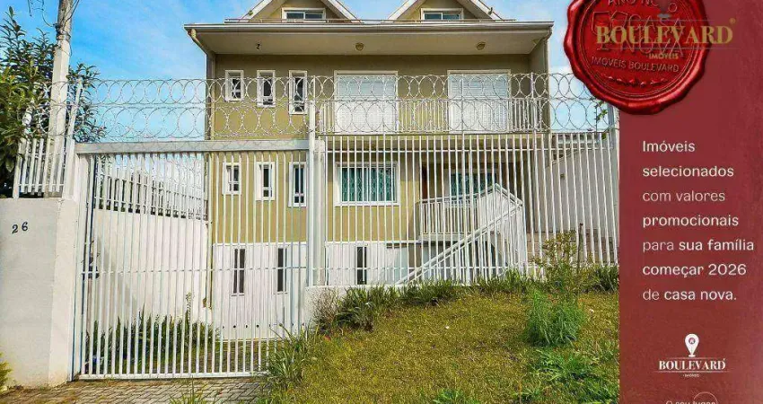 Sobrado quadriplex com 3 dormitórios à venda, 276m² por r$ 780.000 - guabirotuba - curitiba/pr