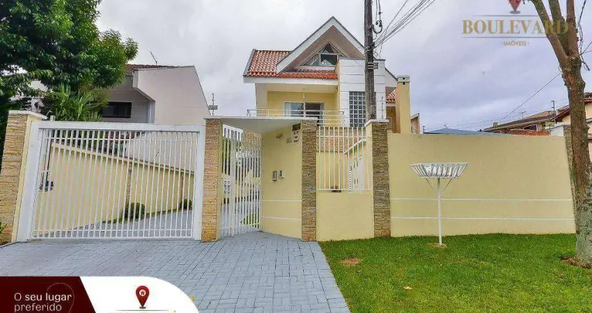 Sobrado semi-mobiliado de frente para a rua com 3 dormitórios à venda, 222 m² por r$ 1.099.000 - guabirotuba - curitiba/pr
