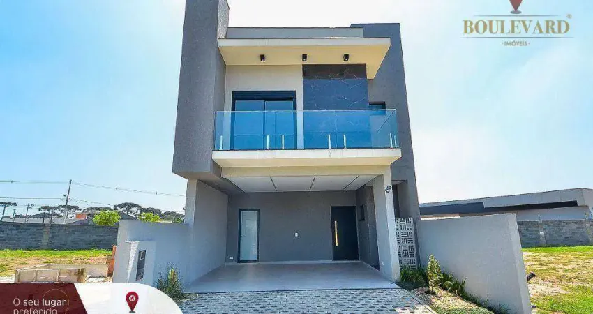 Casa no Residencial  Life Garden, com 3 dormitórios à venda, 169 m² por R$ 1.139.900 - Costeira - São José dos Pinhais/PR
