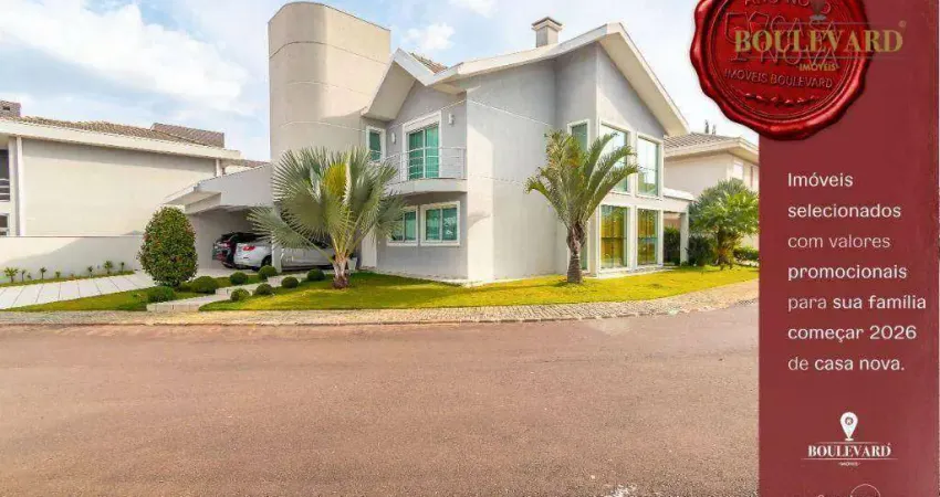 Casa no residencial boulevard, com 3 suítes à venda, 357 m² por r$ 2.849.000 - uberaba - curitiba/pr