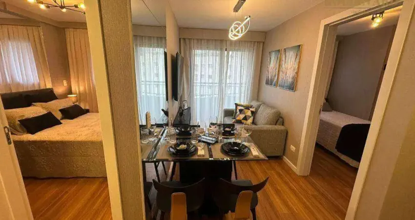 Apartamento novos no Easy com 2 dormitórios à venda, 39 m² por R$ 480.000 - Vila Izabel - Curitiba/PR