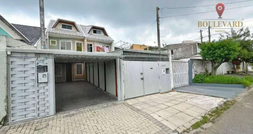 Sobrado de rua com 3 dormitórios à venda, 72 m² por r$ 420.000 - sítio cercado - curitiba/pr