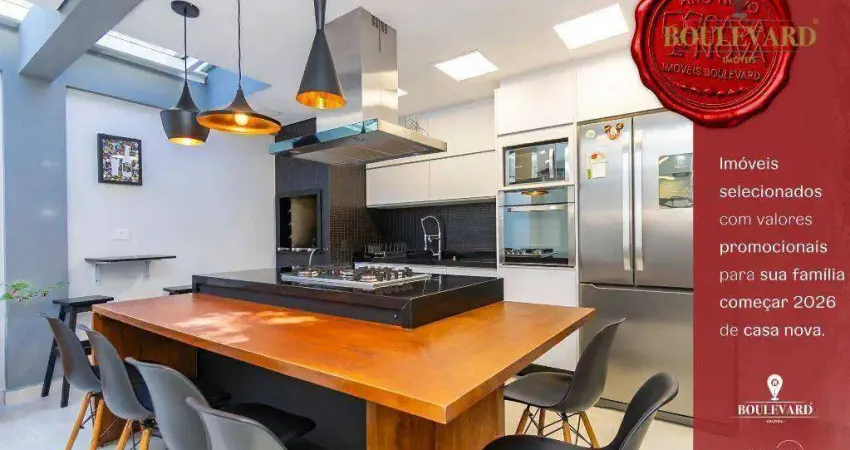 Sobrado no residencial le vilette, com 3 dormitórios à venda, 120 m² por r$ 635.550 - uberaba - curitiba/pr