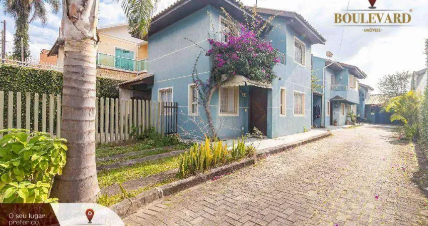 Sobrado semi-mobiliado em condomínio fechado com 3 dormitórios à venda, 120 m² por R$ 640.000 - Uberaba - Curitiba/PR