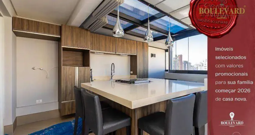 Cobertura residencial 3161 com 2 dormitórios à venda, 101 m² por r$ 999.900 - água verde - curitiba/pr