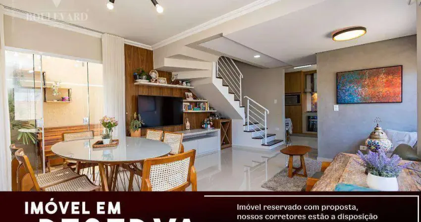 Sobrado mobiliado com 3 suítes à venda, 123 m² por r$ 729.000 - santo inácio - curitiba/pr