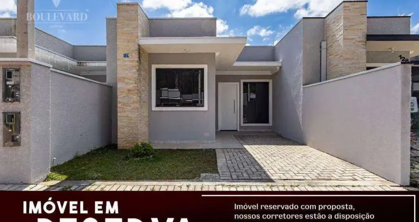 Casa térrea em condomínio fechado com 3 dormitórios à venda, 60m² por R$ 350.000 - Gralha Azul - Fazenda Rio Grande/PR