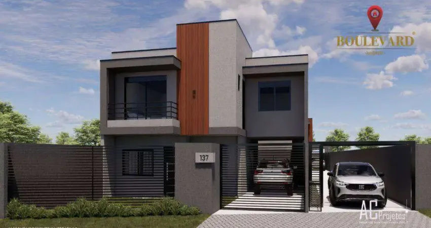 Sobrado em condomínio fechado com 3 dormitórios à venda, 101 m² por r$ 650.000 - uberaba - curitiba/pr