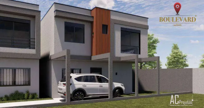 Sobrado em codomínio fechado com 3 dormitórios à venda, 106 m² por r$ 750.000 - uberaba - curitiba/pr