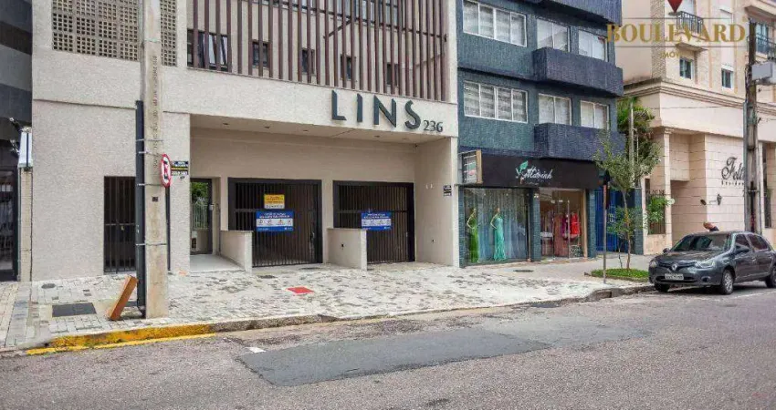 Studio mobiliado no edifício lins com 1 dormitório à venda, 24 m² por r$ 419.871 - centro - curitiba/pr