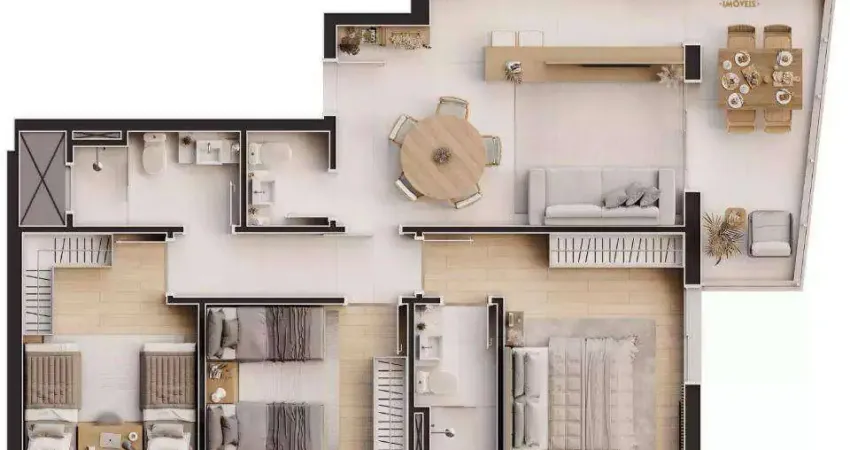 Apartamento com 3 dormitórios à venda em balneário piçarras/sc, 107 m², por r$ 1.753.774,98 - maui home club - construtora rogga