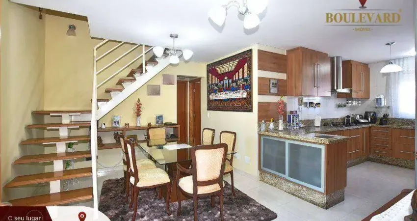 Cobertura no residencial everest com 3 dormitórios à venda, 129 m² por r$ 694.900 - uberaba - curitiba/pr