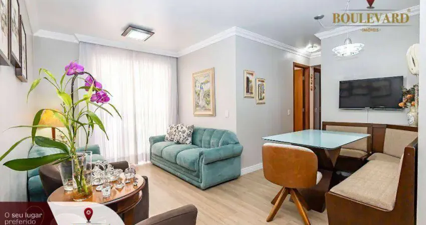 Apartamento no condomínio porto feliz, com 3 dormitórios à venda, 72 m² por r$ 385.000 - bairro alto - curitiba/pr