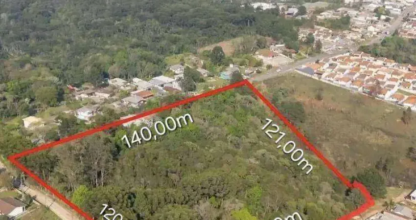 Terreno de esquina à venda, 15452 m² por r$ 4.250.000 - colônia faria - colombo/pr