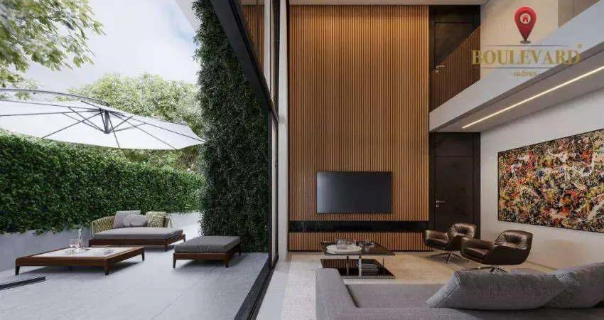 Apartamento garden com 3 dormitórios à venda em curitiba/pr, 342 m² por r$ 4.877.500 - lagom jardim - deo construtora