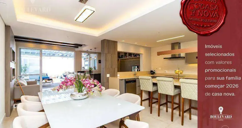 Sobrado mobiliado com 3 dormitórios à venda, 210 m² por r$ 1.790.000 - pineville - pinhais/pr