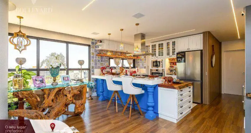 Apartamento mobiliado e equipado no Tokaii Residence, com 02 suítes à venda, 184 m² por R$ 2.600.000 - Água Verde - Curitiba/PR