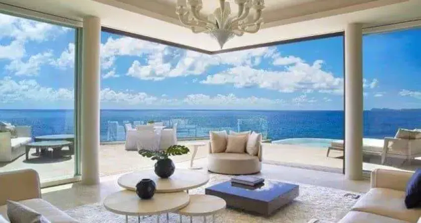 Balneário camboriú, mansão cinematográfica a beira mar, 1.000m², piscina térmica, 7 suítes, garagem