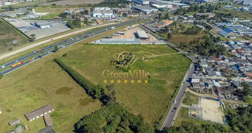 São josé dos pinhais, contorno leste, 36.463m²,terreno industrial, às margens da rodovia à venda, p