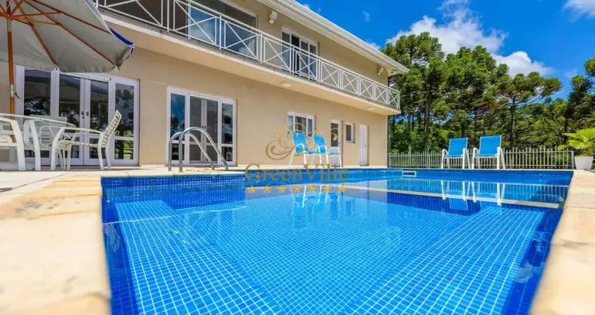 Campo largo, casa de campo, 20.000m², à 13km do shopping barigui, 4 suítes, lago, aquecimento solar