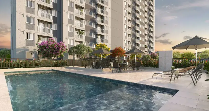 Lindo Apartamento de 1 e 2 quartos com lazer completo,varanda e vaga  em Olaria - RJ