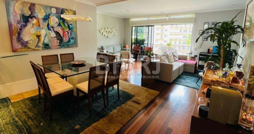 Amplo 4 quartos na Gávea, com 186m², vista espetacular, área de lazer completa e 2 vagas na escritura