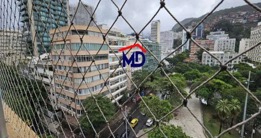 Ipanema, Praça Gal Ozorio, ampla vista da Praça, 3 quartos (2 suites), 1 vaga. reformado