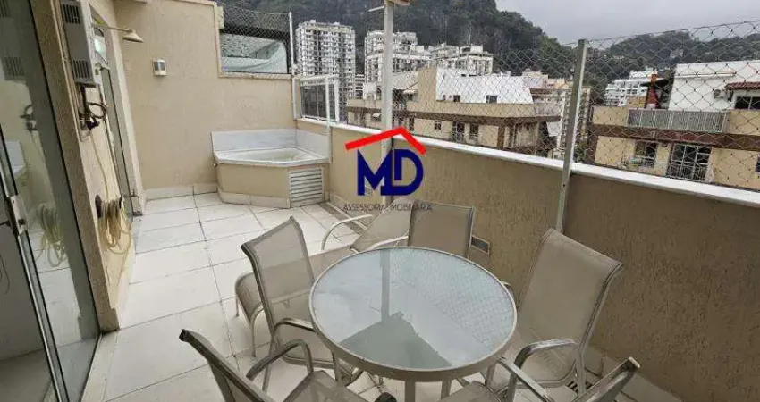Botafogo, cobertura, 2 suites, 2 vagas, terraço com vista urbana do bairro