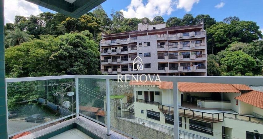 Apartamento com 2 quartos para alugar, 71 m² por R$ 2.990/mês - Agriões - Teresópolis/RJ