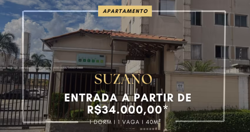 Apartamento para venda em Suzano (Parque Suécia) entrada de 34.000,00- Vila Urupês