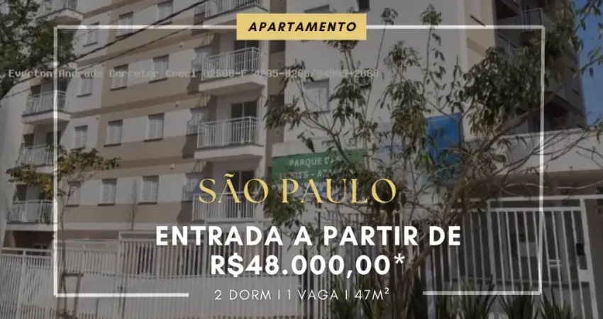 APARTAMENTO À VENDA EM SÃO PAULO 48.000,00 DE ENTRADA- JARDIM NAZARETH