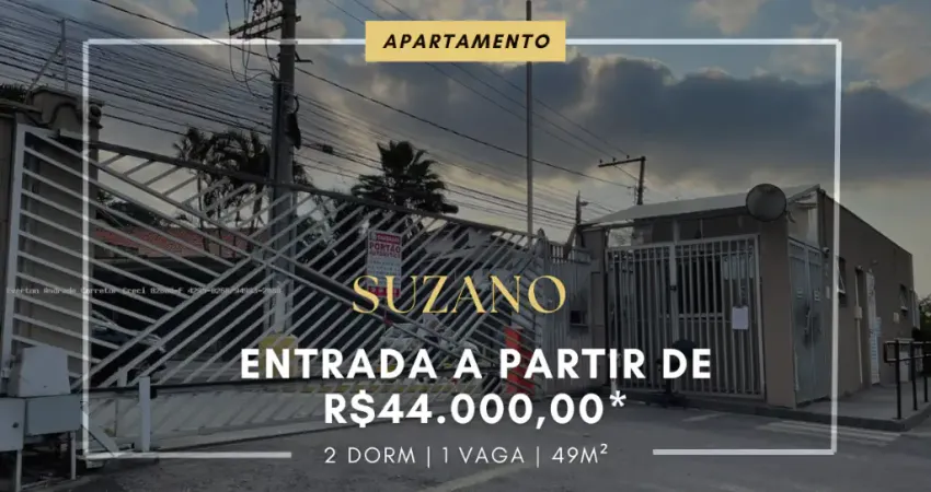 Apartamento Mobiliado para venda em Suzano próximo ao Shopping - Entrada de 44.000,00 - Parque Santa Rosa