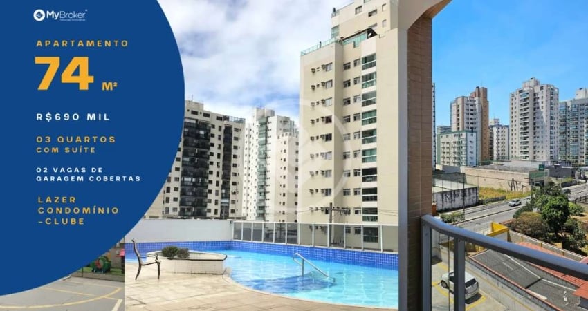 Apartamento de 3 Quartos com Suíte, à uma quadra do mar e com lazer completo! codigo: 61600