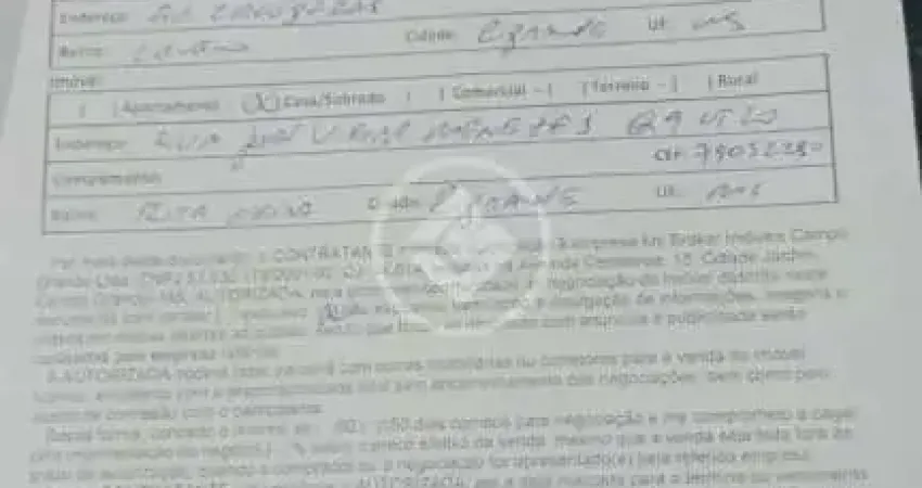 Casa à venda na Rua João Vieira de Meneses, 110, Parque Residencial Rita Vieira, Campo Grande