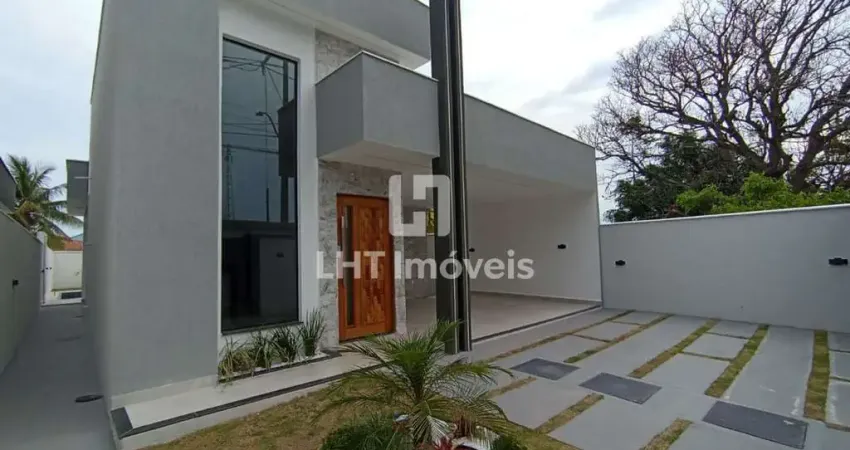 Luxo e modernidade em itaipuaçu! casa alto padrão 3 quartos (suíte master c/ closet), piscina e gourmet integrado | r$ 899.000