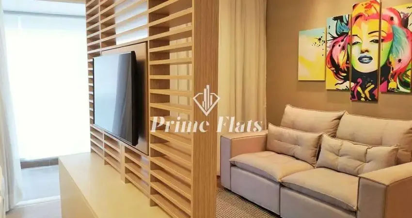 Flat disponível para locação no bhd brooklin, com 49m², 1 dormitório e 1 vaga de garagem