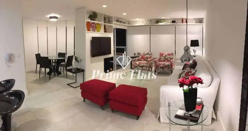 Flat disponível para locação no condomínio edifício george v residence maria lisboa, com 117m², 2 dormitórios e 2 vagas