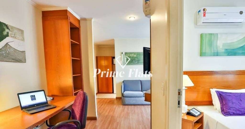 Flat disponível para venda Quality Suítes Long Stay Vila Olímpia, com 52m², 2 dormitórios e 1 vaga