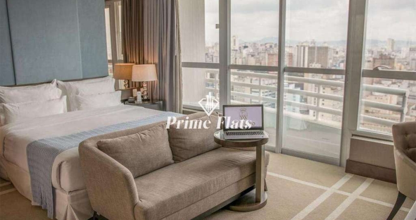 Flat disponível para venda no Hotel Cadoro São Paulo na Consolação, com 27m², 1 dormitório e 1 vaga