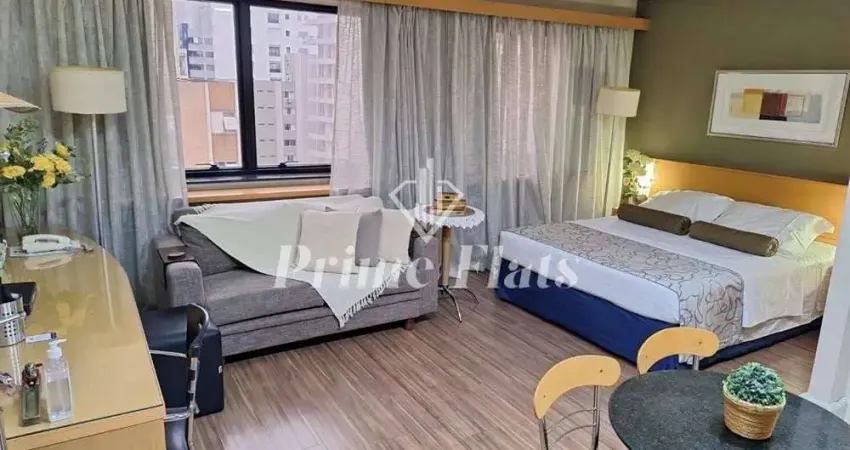 Flat disponível para locação no transamerica executive jardins, com 50m², 1 dormitórios e 1 vaga