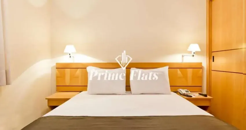 Flat disponível para venda no hotel hampton park no jardim paulista, com 31m², 1 dormitório e 1 vaga
